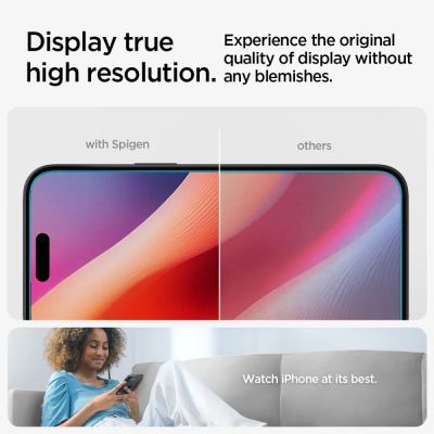 11. Szkło hartowane Spigen Glas.tR EZ Fit na iPhone 15 / 16