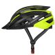 3. Kask rowerowy MTB Wozinsky z odpinanym daszkiem i tylną lampką USB 57-62 cm - czarno-żółty