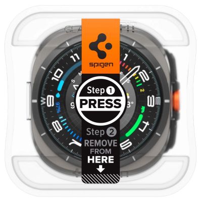 2. Szkło hartowane Spigen Glas.TR EZ Fit na Samsung Galaxy Watch Ultra (47 mm) - przezroczyste (2-pak)