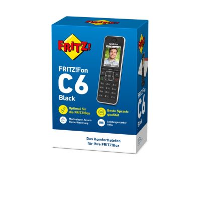 3. FRITZ!Fon C6 Telefon w systemie DECT Nazwa i identyfikacja dzwoniącego Czarny