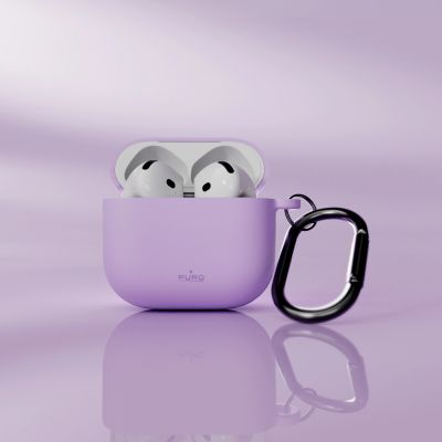 5. Etui Puro Icon na AirPods 4 - fioletowe