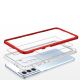 4. Clear 3in1 etui do Samsung Galaxy S23+ silikonowy pokrowiec z ramką czerwone