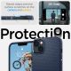 7. Etui Spigen Liquid Air na iPhone 14 Plus - niebieskie