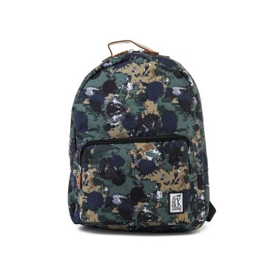 2. PLECAK THE SOCIETY PACK XCLASSIC BACKPACK GREEN CAMO ALLOVER 181CPR702-74