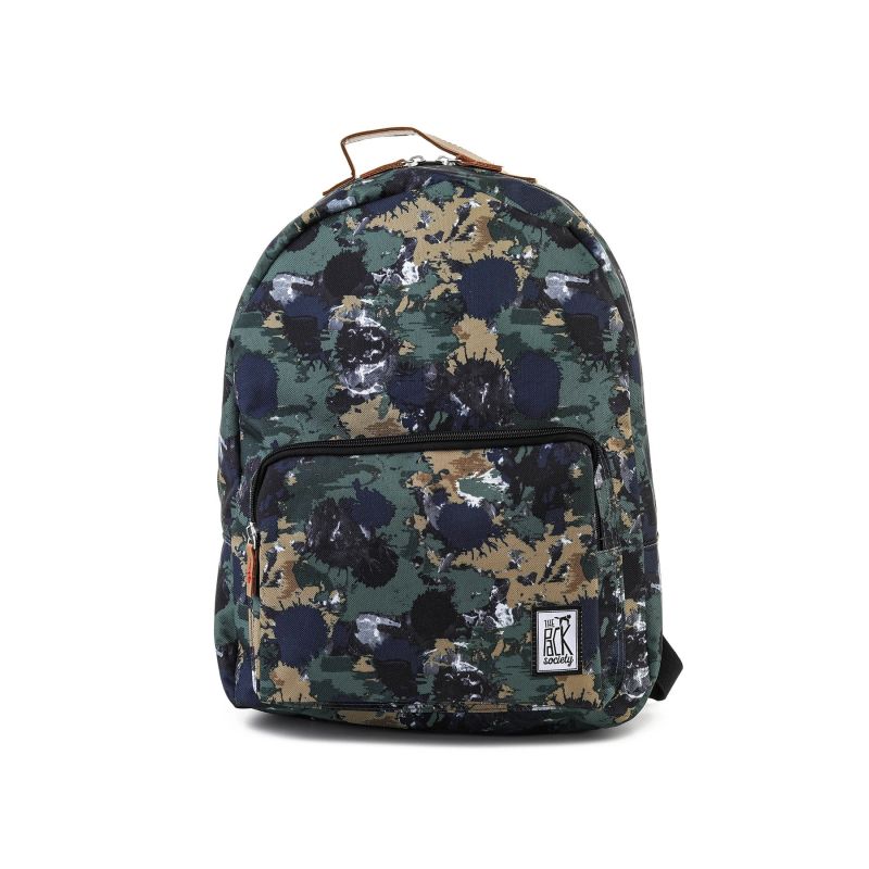 2. PLECAK THE SOCIETY PACK XCLASSIC BACKPACK GREEN CAMO ALLOVER 181CPR702-74