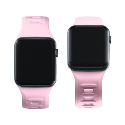 12. Pasek silikonowy 3mk Silicone Watch Strap do Apple Watch 42 / 44 / 45 / 49 mm - różowy