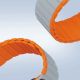 8. Magnetyczny pasek Apple Watch SE, 9, 8, 7, 6, 5, 4, 3, 2, 1 (41, 40, 38 mm) Dux Ducis Strap (LD Version) - szaro-pomarańczowy