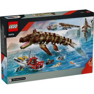 2. LEGO Jurassic World 76974 - Misja na łodzi i model mozazaura