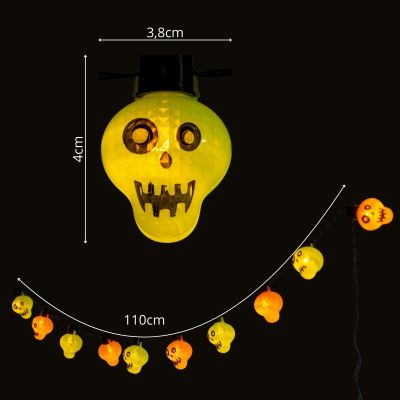 14. GIRLANDA HALLOWEEN CZASZKI 10LED