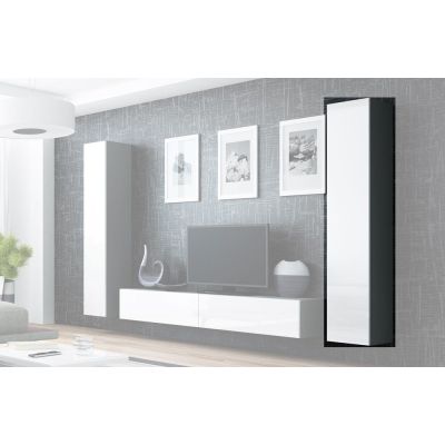 6. Witryna VIGO pełna'180' 180/40/30 szary/biały poł