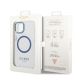 8. Etui Guess Metal Outline MagSafe na iPhone 14 Plus - niebieskie