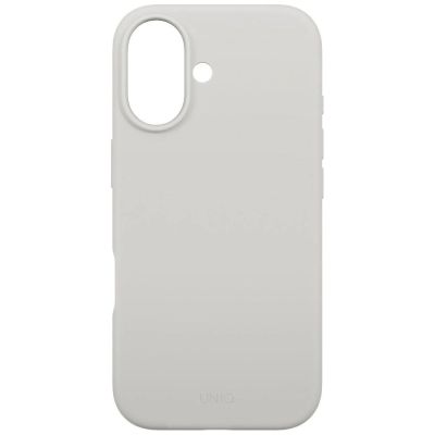 3. Etui UNIQ Lino na iPhone 17 Magclick Charging - szare