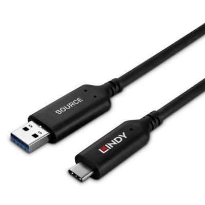 3. 10m Kabel hybrydowy USB 3.2 Gen 1 typu A do C Lindy