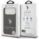 8. Etui US Polo DH and Bottom Stripe Logo MagSafe na iPhone 17 Pro Max - czarne