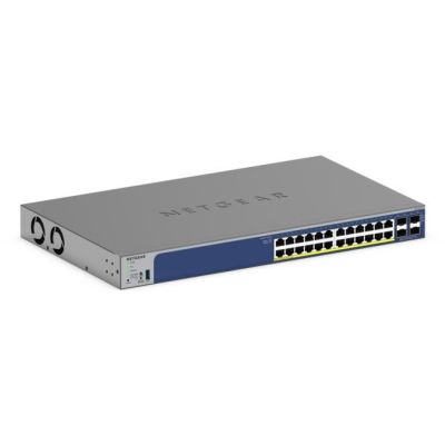 12. Switch Netgear GS728TXPv3 28p PoE 190W ( PoE+: 24p) Managed Gigabit/10G