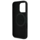 7. Etui BMW Silicone Cut Tricolor Lines MagSafe na iPhone 16 Pro - czarne