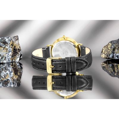 8. Zegarek Damski Giewont Sapphire Złoto Czarny GW5390-A4