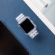 8. Silikonowa opaska pasek bransoleta bransoletka etui Strap Light Set do zegarka Apple Watch 40 mm - niebieska