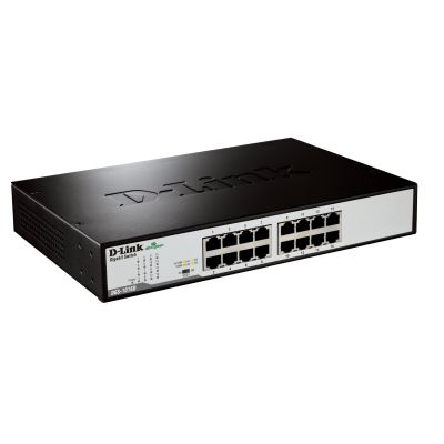 5. D-Link DGS-1016D/E łącza sieciowe Nie zarządzany Czarny, Metaliczny
