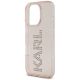 6. Etui Karl Lagerfeld IML Rhinestones Logo na iPhone 16 Pro Max - różowe