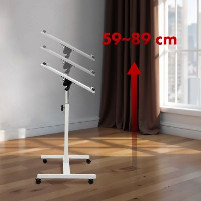 10. MACLEAN MOBILNE BIURKO/STAND NA LAPTOP, BIAŁE, REGULACJA WYSOKOŚĆ 59-89CM, MAX. 30KG MC-121 W