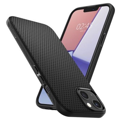 8. Etui Spigen Liquid Air na iPhone 13 - czarny mat