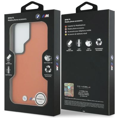 8. Etui BMW M Metal Logo MagSafe na Samsung Galaxy S26 Ultra - pomarańczowe