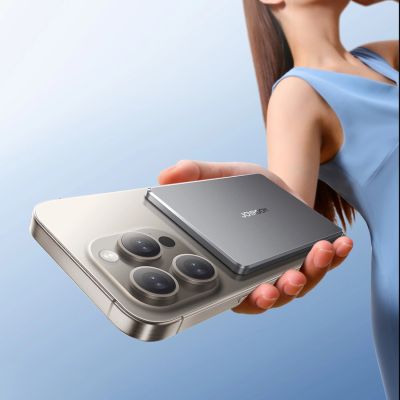 10. Powerbank Joyroom JR-PBM08 5000mAh 20W ultracienki z ładowaniem indukcyjnym - szary