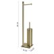 TRILLY TOIL PAPER BRUSH HOLD 2.8 BR GOLD