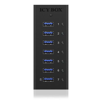 5. ICY BOX IB-AC618 USB 3.2 Gen 1 (3.1 Gen 1) Type-B 5000 Mbit/s Czarny