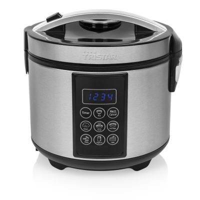 10. Tristar RK-6132 wielofunkcyjny garnek elektryczny 1,5 l 500 W Czarny, Stal nierdzewna