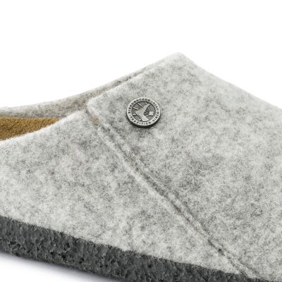 2. Kapcie męskie/damskie Birkenstock Zermatt Cozy Home Light Gray z wełnianego filcu regular szerokie (1015080)