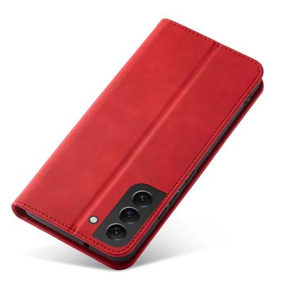 4. Magnet Fancy Case etui Samsung Galaxy S23+ pokrowiec z klapką portfel podstawka czerwone