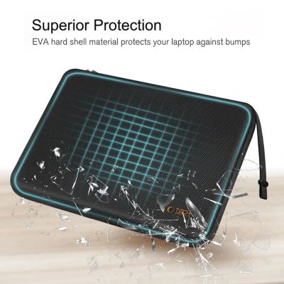 6. Etui Tech-Protect Hardpouch na laptopa 15-16 - czarno-pomarańczowe