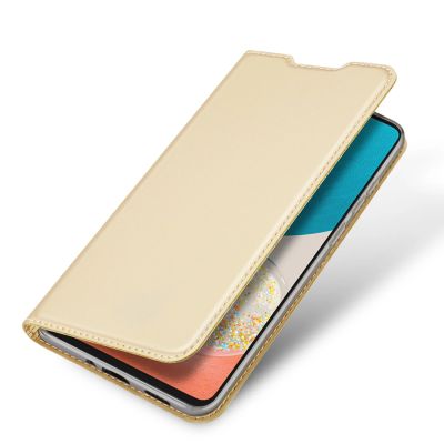 4. Dux Ducis Skin Pro kabura etui pokrowiec z klapką Samsung Galaxy A73 złoty