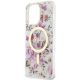 6. Etui Guess Flower MagSafe na iPhone 14 Pro Max - przezroczyste