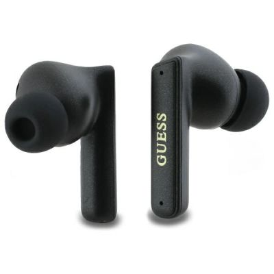 5. Słuchawki Bluetooth Guess Capsule Printed Logo TWS + stacja dokująca - czarne