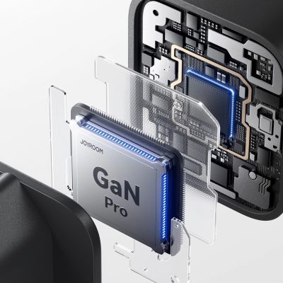 6. Ładowarka sieciowa Joyroom JR-TO1 GaN 45 USB-C Lightning USB-A - czarna