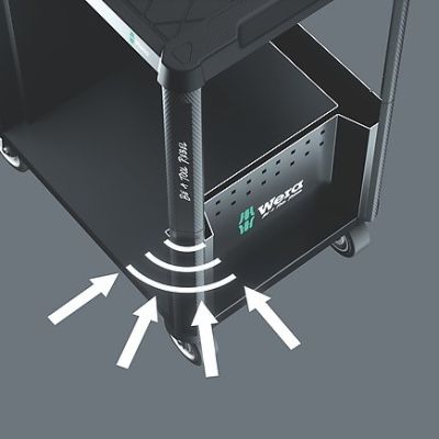3. Wózek warsztatowy 1 Tool Rebel 9700 z wyposażeniem, 78 części