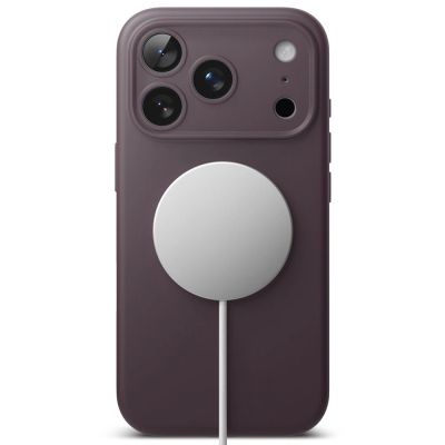 4. Etui Ringke Silicone MagSafe na iPhone 18 Pro / 17 Pro - dark cherry