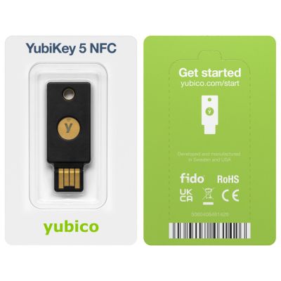 3. Klucz Sprzętowy Yubico Yubikey 5 NFC U2F FIDO
