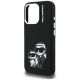 6. Etui Karl Lagerfeld Silicone Karl&Choupette Sketch MagSafe na iPhone 16 Pro - czarne