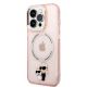 2. Etui Karl Lagerfeld Iconic Karl&Choupette MagSafe na iPhone 14 Pro Max - różowe