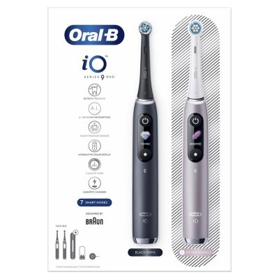 3. Oral-B iO 80363731 szczoteczka elektryczna Dorosły Obrotowo-pulsacyjna szczoteczka do zębów Czarny, Srebrny