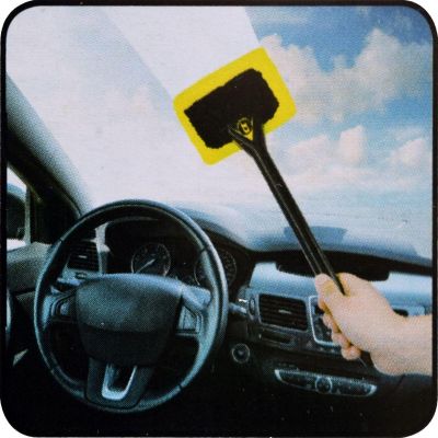 4. ŚCIĄGACZKA WODY Z SZYB I LUSTER Z MIKROFIBRĄ RUCHOMA DUNLOP