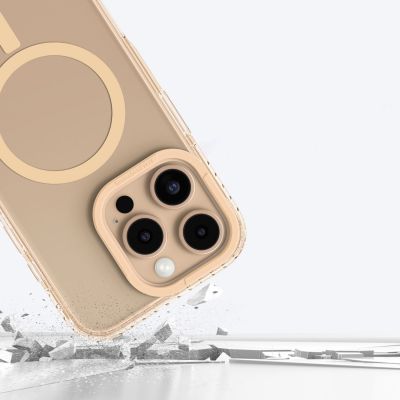 9. Etui silikonowe AMAZINGTHING Titan Pro Mag Case z pierścieniem magnetycznym do iPhone 16 Pro - różowe złoto