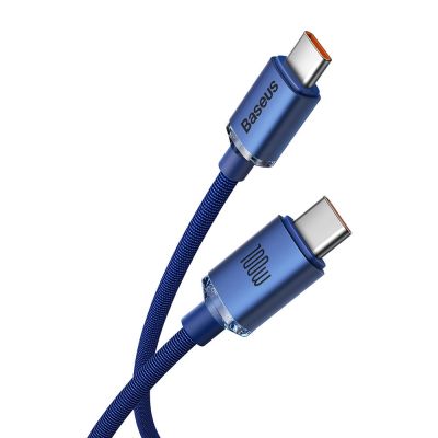 2. Kabel Baseus CAJY000703 USB-C - USB-C PD 100W 480Mb/s 2m - niebieski