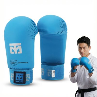 2. Rękawice do Karate - Mitts 2 BLUE WKF | MOOTO