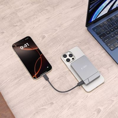 8. Powerbank Tech-Protect PB14 LifeMag MagSafe 5000 mAh - szary