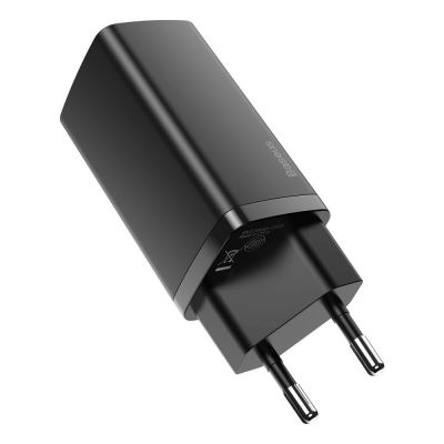 3. Baseus GaN2 Lite szybka ładowarka sieciowa 65W USB / USB Typ C Quick Charge 3.0 Power Delivery (azotek galu) czarny (CCGAN2L-B01)